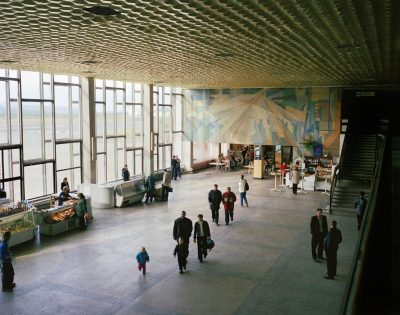 Airport departure lounge, Magadan, Far East Russia, August 2004