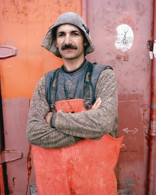 Driller, Kupol gold mine, Chukotka, Far East, September 2004