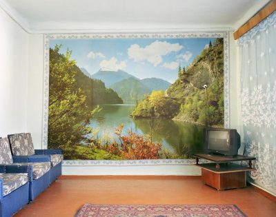 The lounge of a former sanitorium, Sludyanka, Eastern Siberia, November 2004