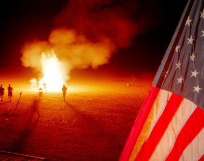 Stars and Stripes, Desert Blast, Nevada, 1999
